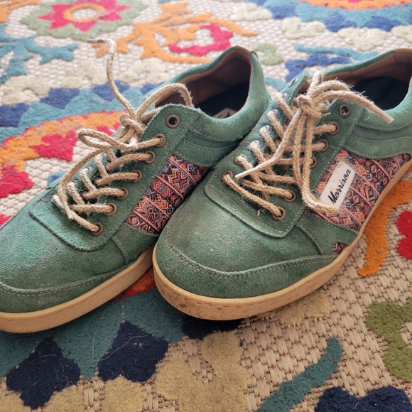 Morrison Shoes Ethnic print Suede sneakers Unisex - Picture 6 of 7